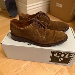 Frye Jones Oxford Suede Shoes Size 8